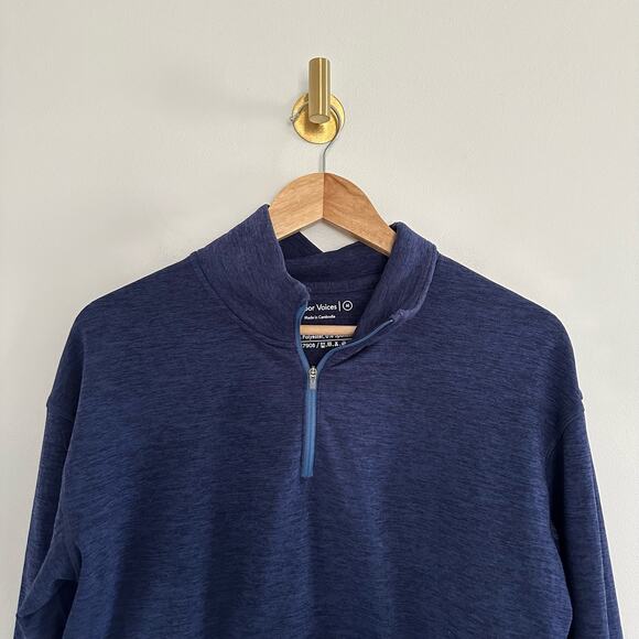 Outdoor Voices 1/4 Zip Pullover Sweater Blue M - Picture 3 of 6